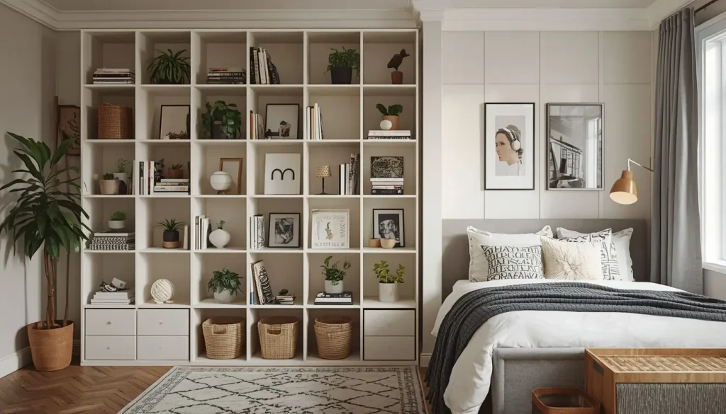 Use KALLAX-Style Shelving for Storage and Display