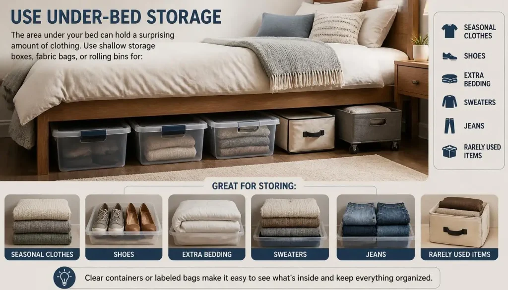 Use Under-Bed Storage