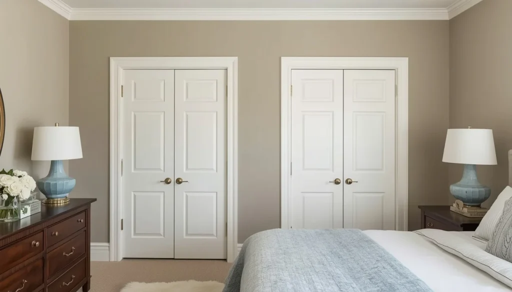 Wall-Matching Closet Doors