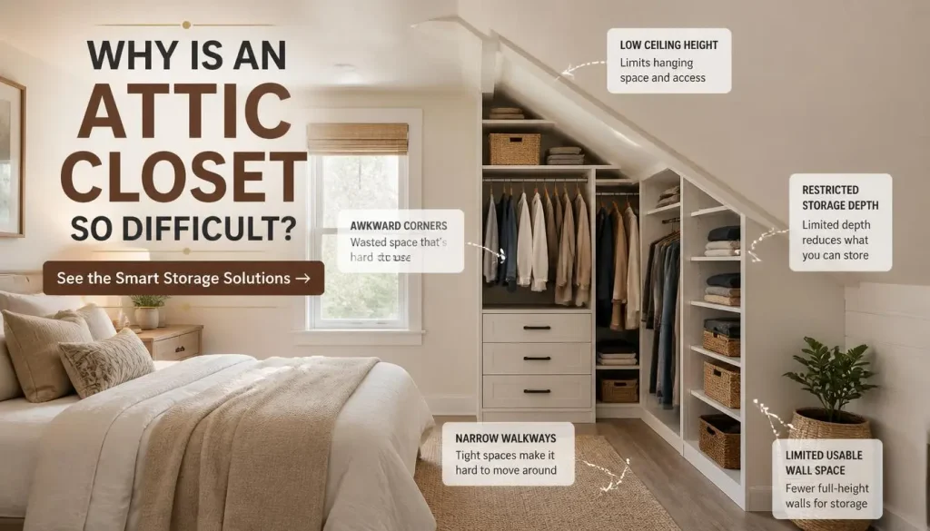 Why Creating a Closet in an Attic Bedroom Can Be Difficult