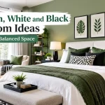 21 Green, White and Black Bedroom Ideas for a Stylish, Balanced Space
