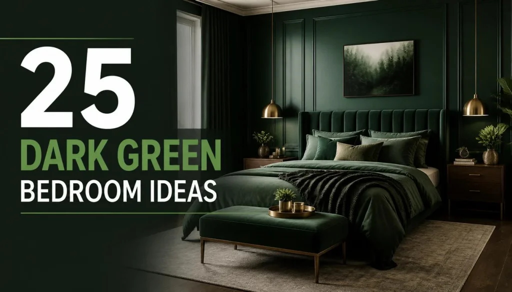 25 Dark Green Bedroom Ideas