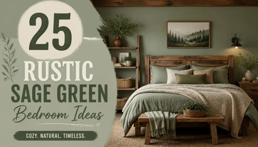 25 Rustic Sage Green Bedroom Ideas