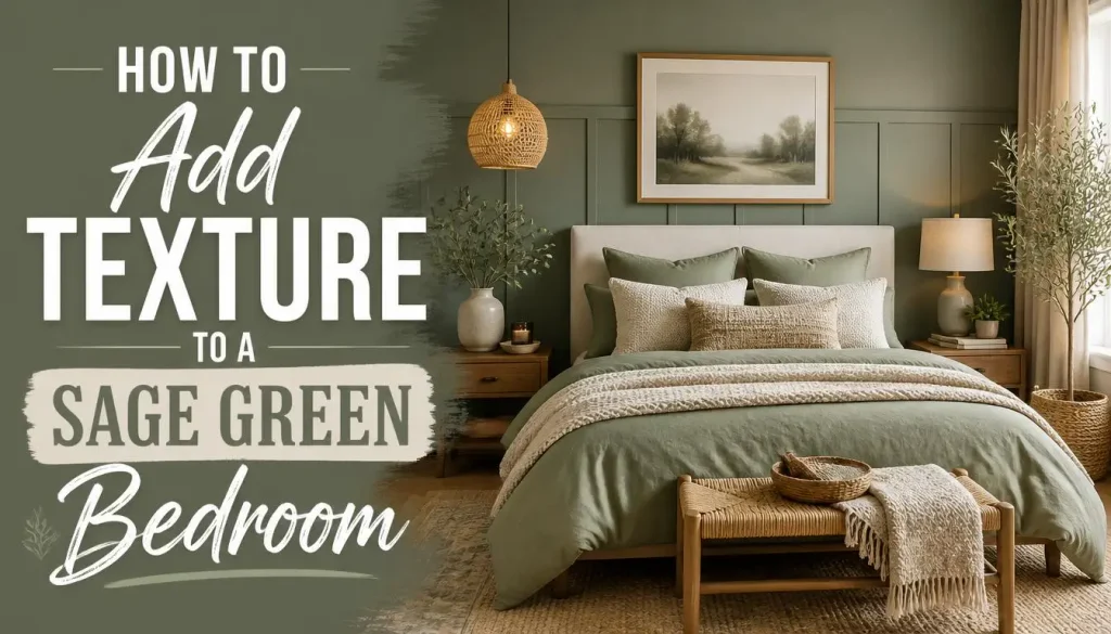 How to Add Texture to a Sage Green Bedroom
