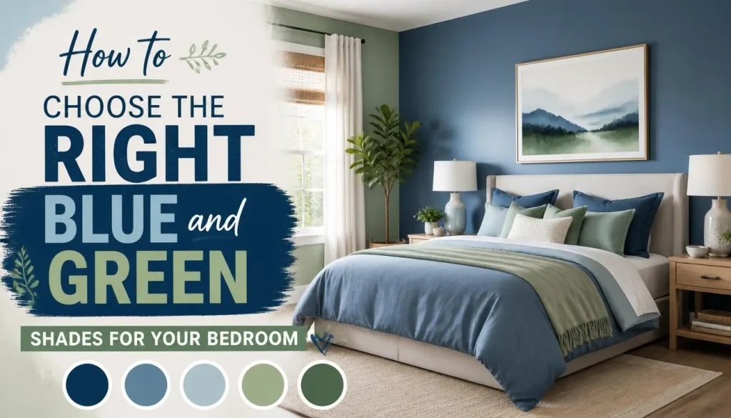 How to Choose the Right Blue and Green Shades for Your Bedroom