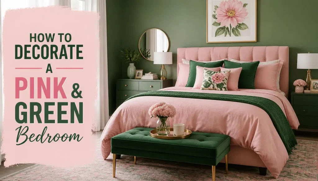 How to Decorate a Pink and Green Bedroom