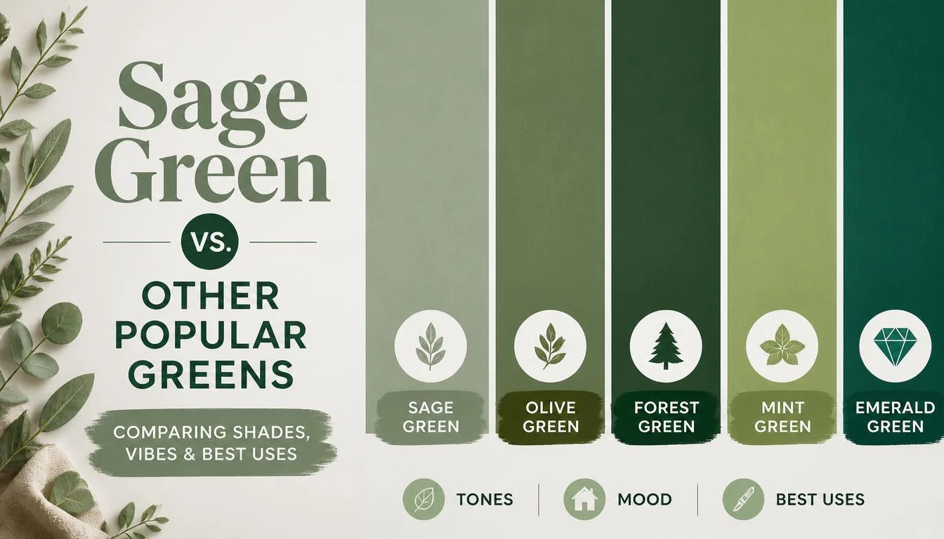 Sage Green vs. Other Popular Greens