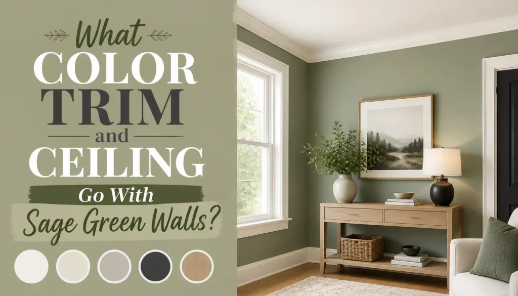 What Color Trim and Ceiling Go With Sage Green Walls