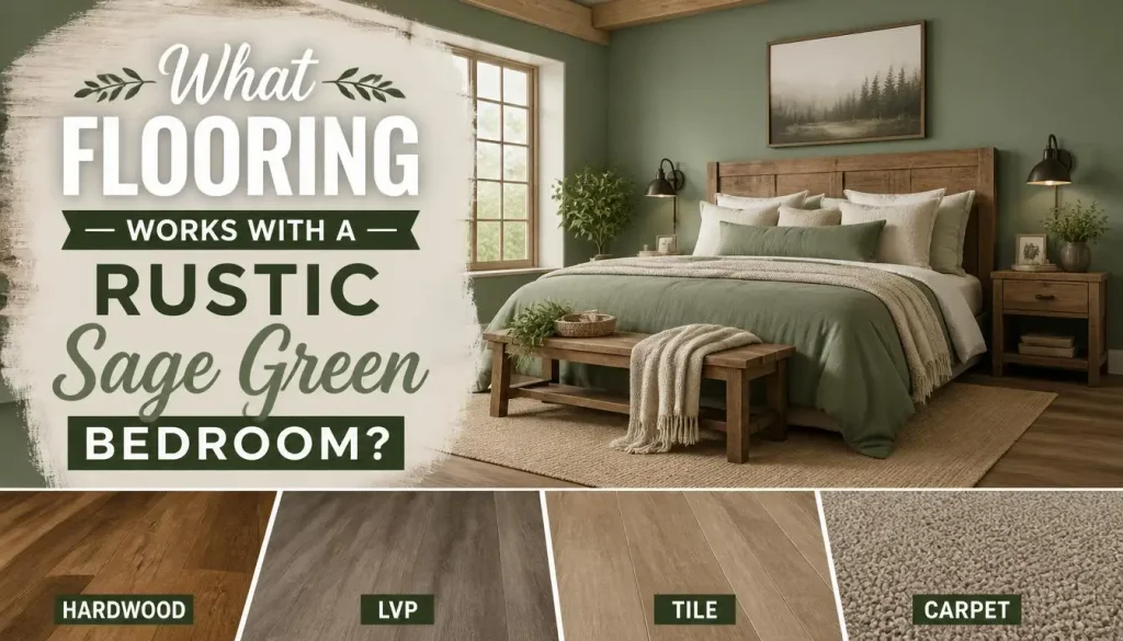 What Flooring Works With a Rustic Sage Green Bedroom