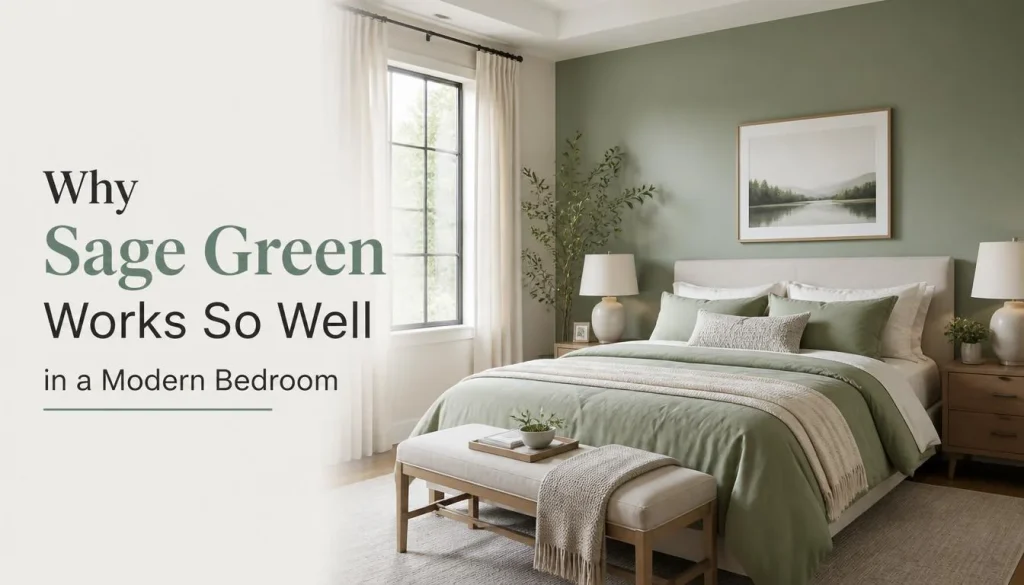 Why Sage Green Works So Well in a Modern Bedroom